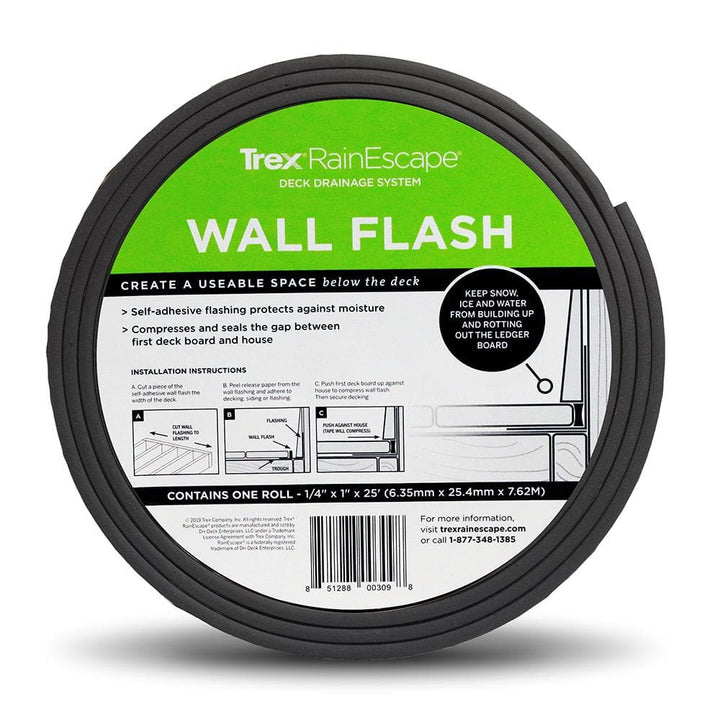 Trex RainEscape Deck Drainage System Wall Flash