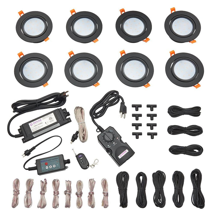 Trex RainEscape Soffit Light Kit - 8 Lights - Black
