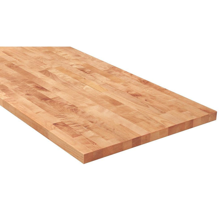 HARDWOOD REFLECTIONS Unfinished Birch Butcher Block Countertop - 8 ft x 25 in