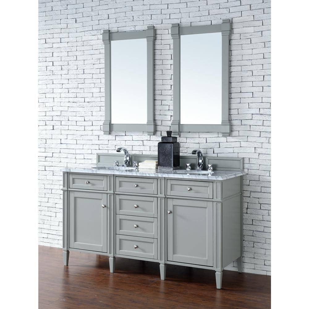James Martin Vanities Brittany Urban Gray Rectangular Bathroom Vanity Mirror, 21.7 x 39.2 Inches