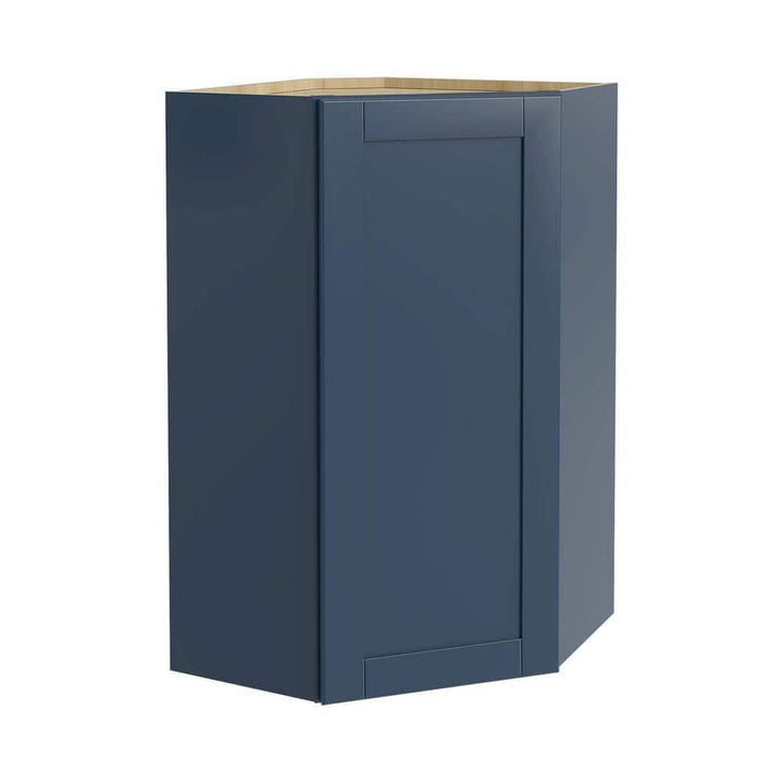 MILL'S PRIDE Richmond Valencia Blue Plywood Shaker Ready to Assemble Corner Kitchen Cabinet Soft Close 24 in W x 12 in D x 42 in H