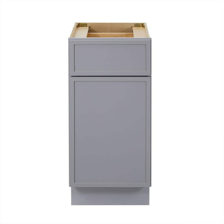 Vanity Art 15 in. W x 21 in. D x 32.5 in. H 1-Drawer Bath Vanity Cabinet Only in Gray