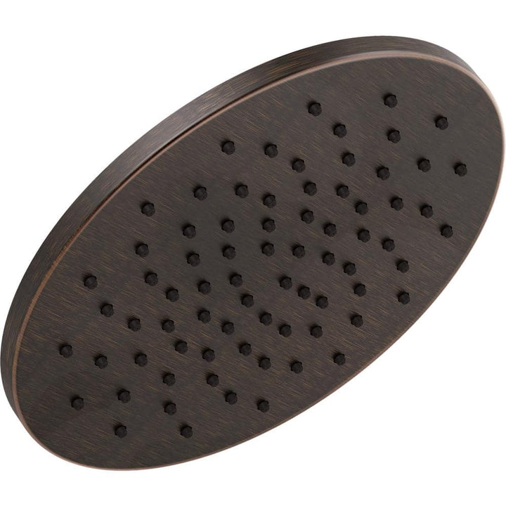 Delta 1-Spray 11.8 in. Single Wall-Mount Fixed Rain Shower Head in Venetian Bronze