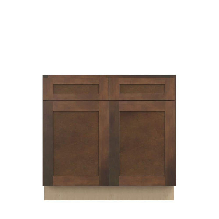 Diamond NOW Arcadia 36-in W x 35-in H x 23.75-in D Truecolor White Door and Drawer Base Stock Cabinet