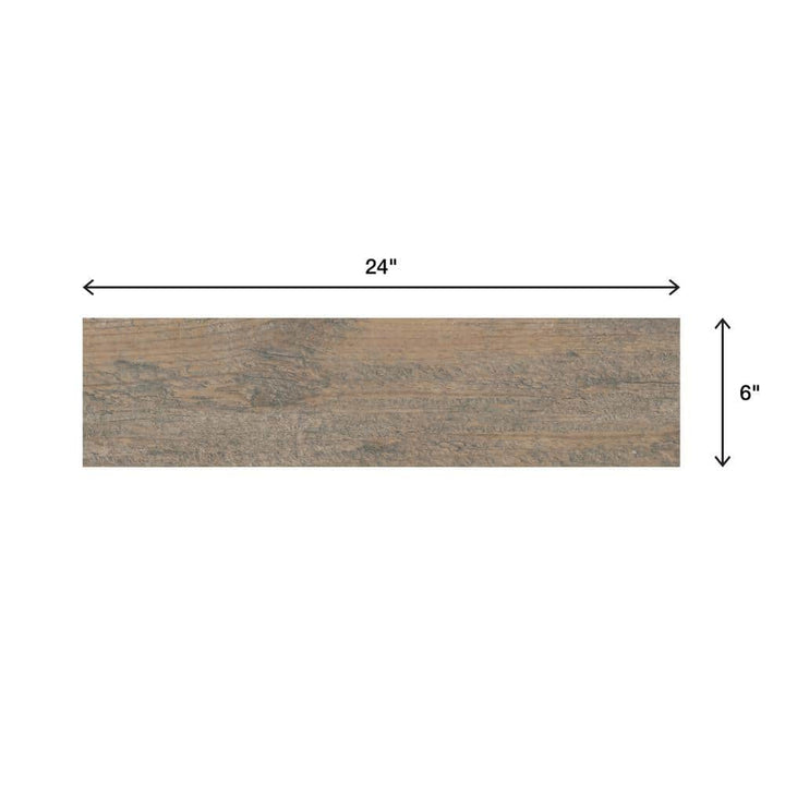 Marazzi Montagna Wood Weathered Gray 6 in. x 24 in. Porcelain Floor and Wall Tile (14.53 sq. ft. / case)