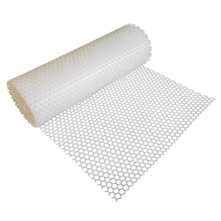 Wellco 3.3 ft. x 150 ft. Chicken Plastic Net Farming Plastic Net Plastic Poultry Fence 0.7 in. mesh White