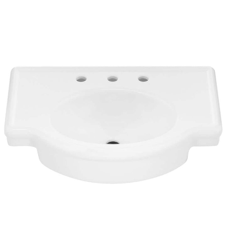 American Standard Retrospect 27 in. W Pedestal Sink Basin in White