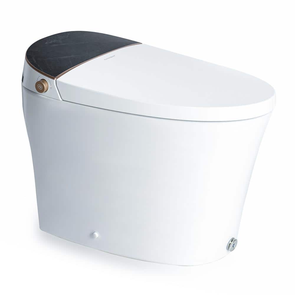 Casta Diva Elongated Electric Bidet Toilet with Auto Foam Layer, Flush & Nightlight