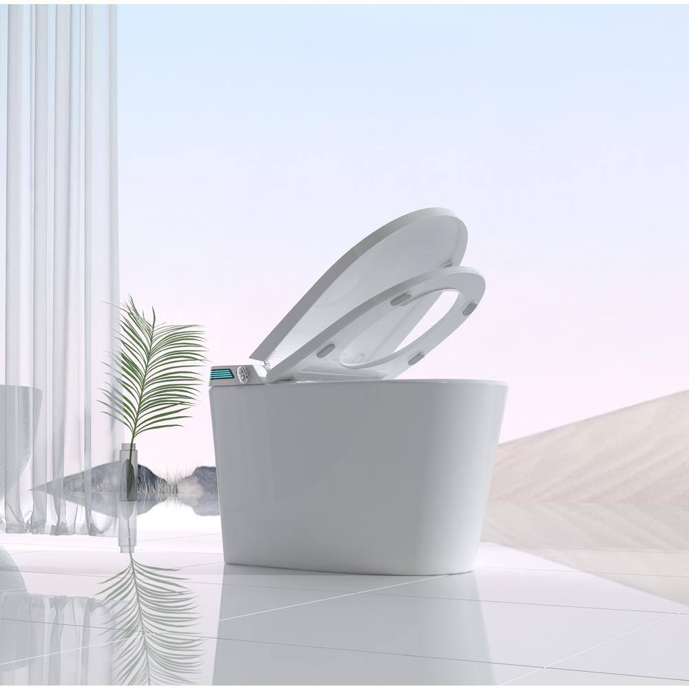 ANGELES HOME Elongated Bidet Toilet with Heated Seat and LED Display