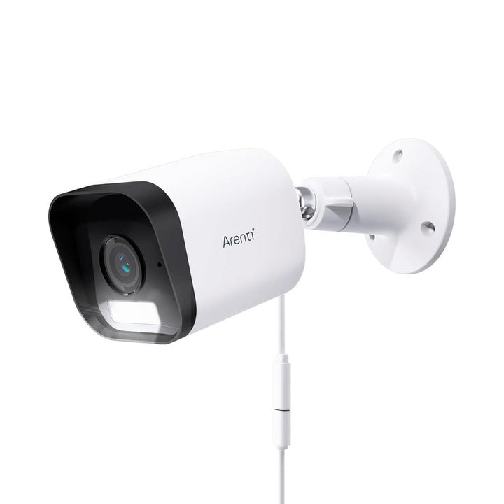 ARENTI 4MP Hardwired Wi-Fi Outdoor Security Camera with Spotlight/Siren Alarm, Color Night Vision, AI Human Detection, IP65