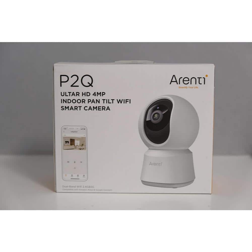 ARENTI 5G 4MP Plug-In Security Camera with Speaker, Phone App, Dual-Band WiFi, Super Night Vision