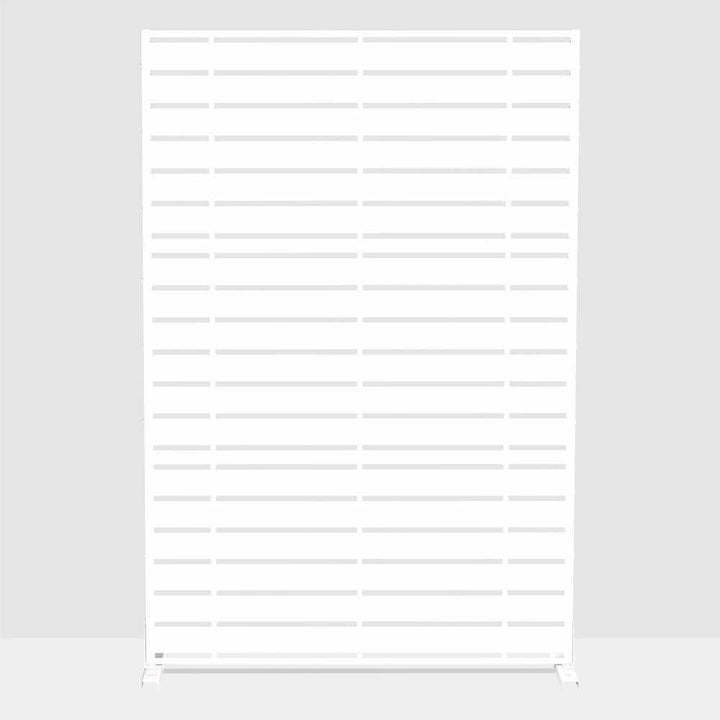 cadeninc 3.92 ft. x 6 ft. White Freestanding Metal Privacy Screen Fence Panels