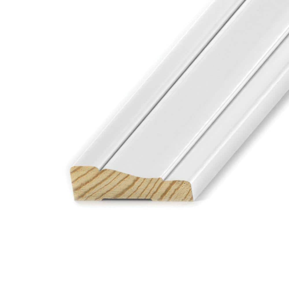 LWM 356 11/16 in. x 2-1/4 in. x 84 in. Pine Primed Mitered 3-Piece Wood Casing Set