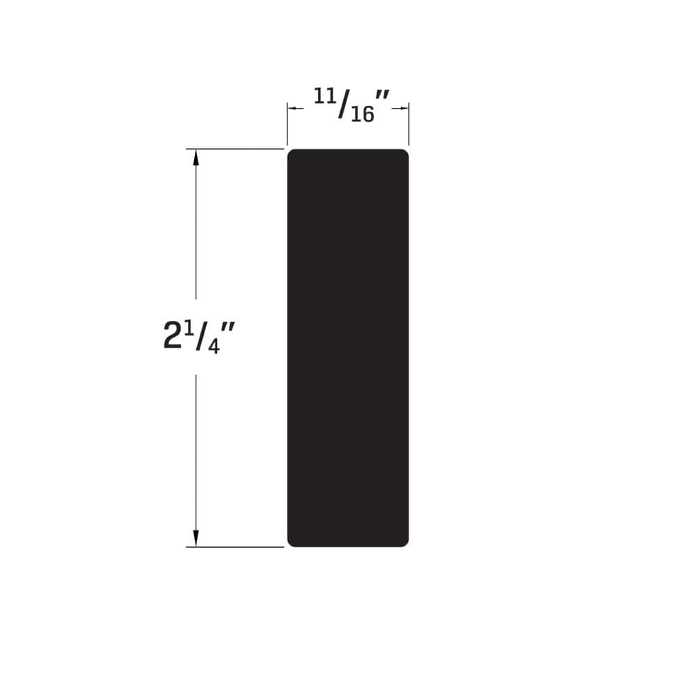 Craftsman 9975-11/16 in. x 2-1/4 in. x 96 in. PVC Casing White