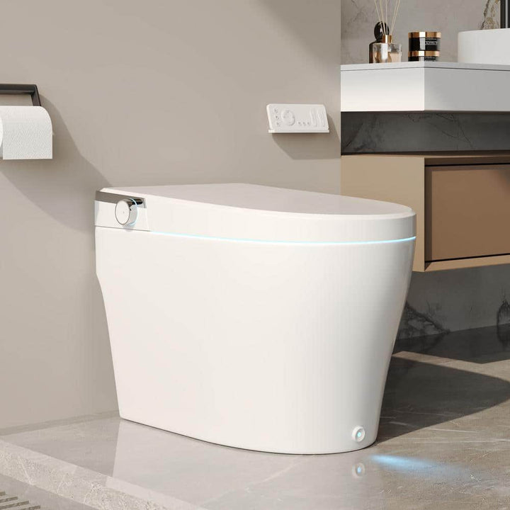 DEERVALLEY Elongated Smart Toilet with Bidet, Heated Seat, and Remote Control