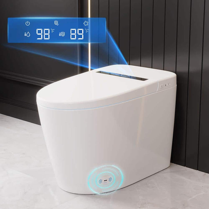 DEERVALLEY Smart Bidet Toilet with Auto Open/Flush, Warm Water, Air Dryer - DV-1S0159-V3