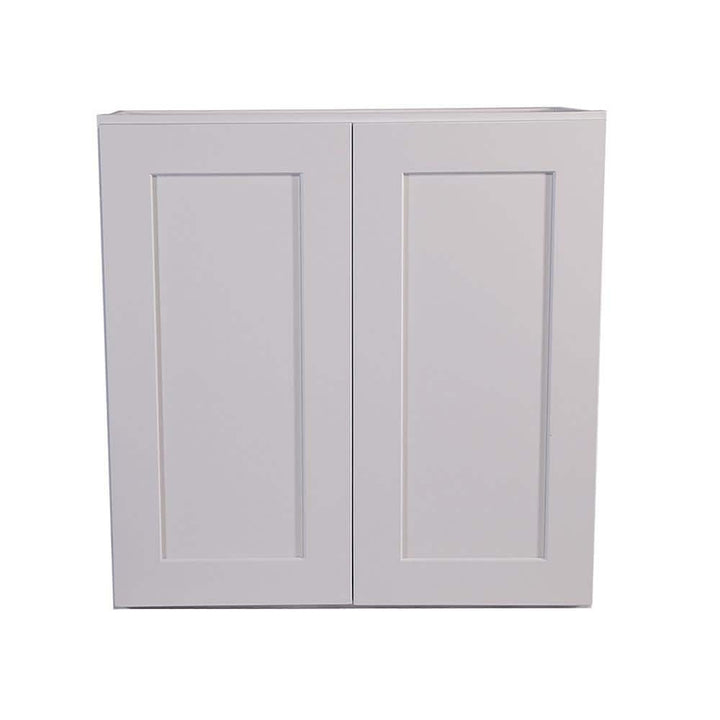 Design House Brookings Solid Wood Ready to Assemble Shaker 33 in. x 36 in. x 12 in. 2 Door Wall Kitchen Cabinet W3336 in White