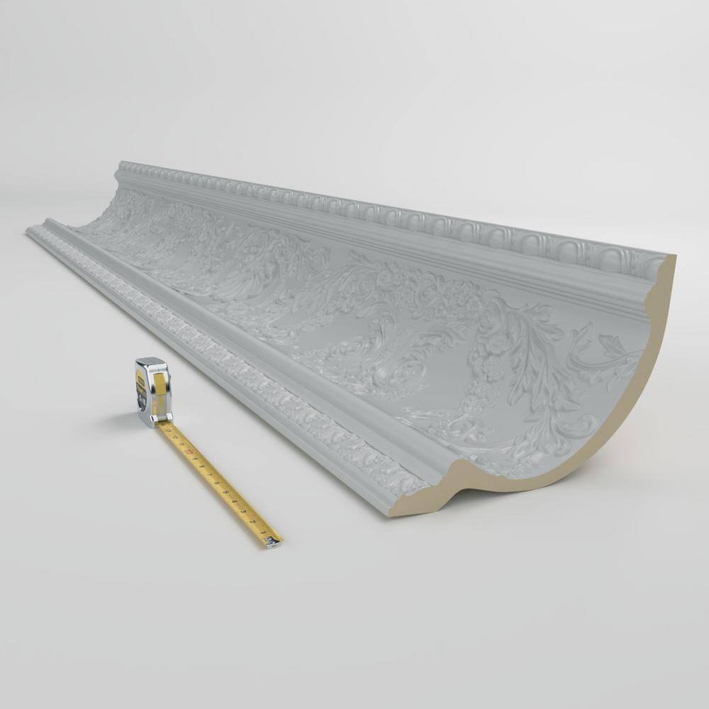 Ekena Millwork Hope 12.625 in. D x 16.25 in. W x 96 in. L Polyurethane Crown Moulding