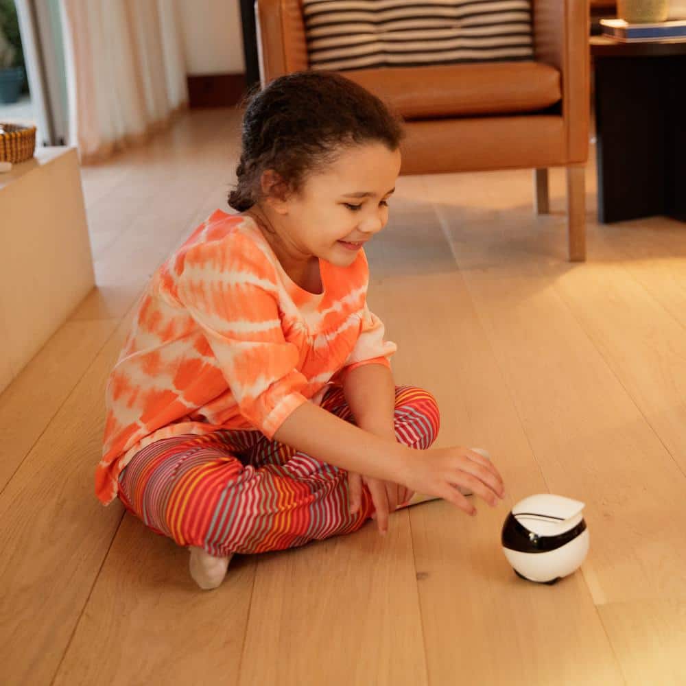 Enabot EBO Air 1080p Full HD Movable Indoor WiFi Camera Robot, 2 Way Voice and Night Vision, Laser Point for Pet Playing