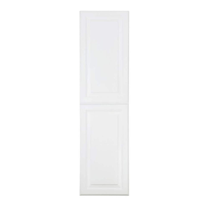 WG Wood Products 15.5 in. W x 71 in. H x 3.5 in. D Cutlass Raised Panel White Recessed Solid Wood Medicine Cabinet without Mirror