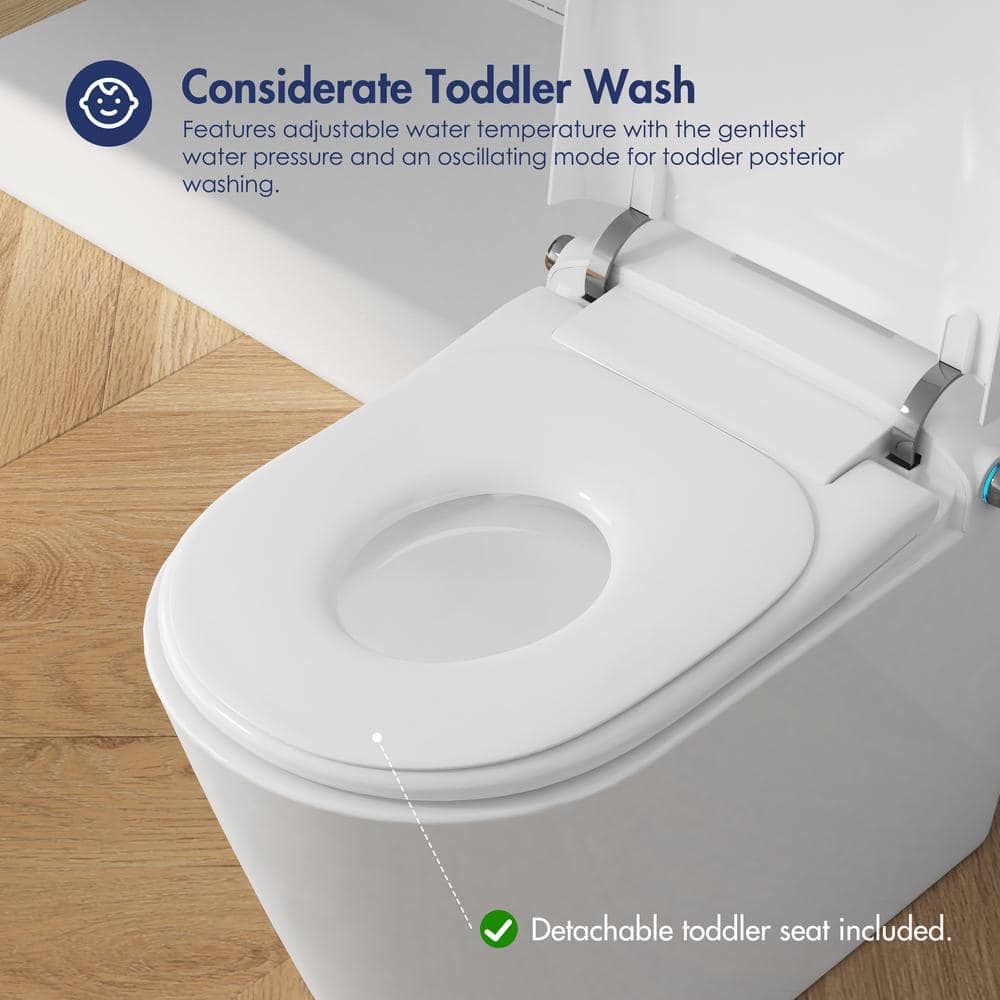 Eridanus 1-Piece Elongated Smart Bidet Toilet with Remote Control