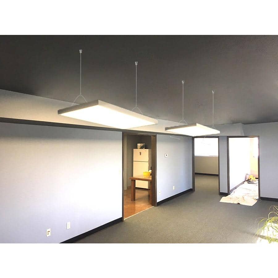 eSenLite 2 ft. x 4 ft. 6500 Lumens Integrated LED Panel Light 3000-5000K Backlit Wireless Dimmable CCT Color Changeable (2-Pack)