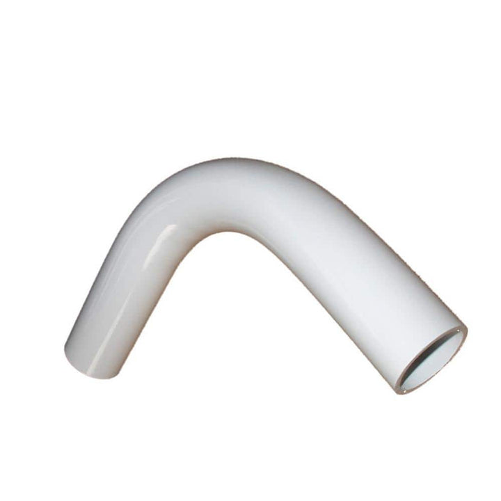 EZ Handrail 1.9 in. Aluminum Round ADA Handrail White 90 Degree Radius Elbow