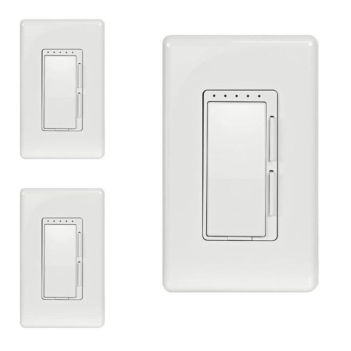Feit Electric Smart Wi-Fi Connected White Dimmer Switch for Dimmable 150W LED and 450W Incandescent Bulbs/Single-Pole or 3-Way(3-Pack)