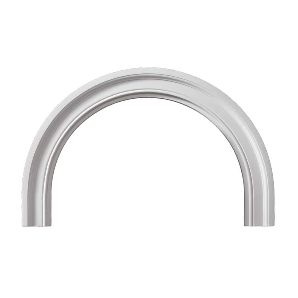Fypon 36 in. Inside Width x 22 in. Inside Height x 1-3/4 in. Polyurethane Decorative Half Round Arch Trim