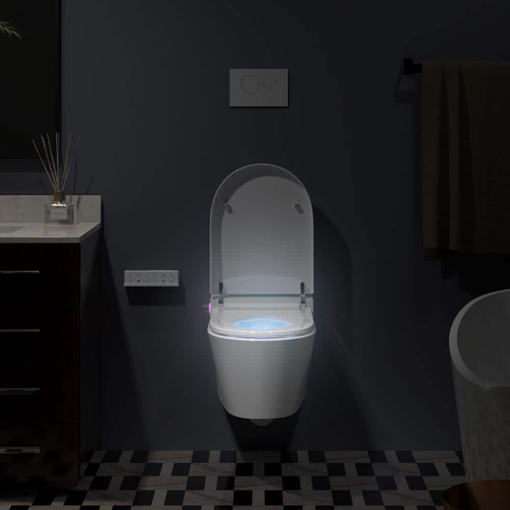 HOROW HR-WH10 Elongated Wall-Hung Smart Bidet Toilet with Remote