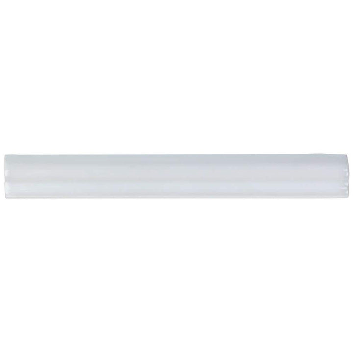Newport White 1 in. x 10 in. Polished Ceramic Wall Pencil Liner Tile by Ivy Hill Tile
