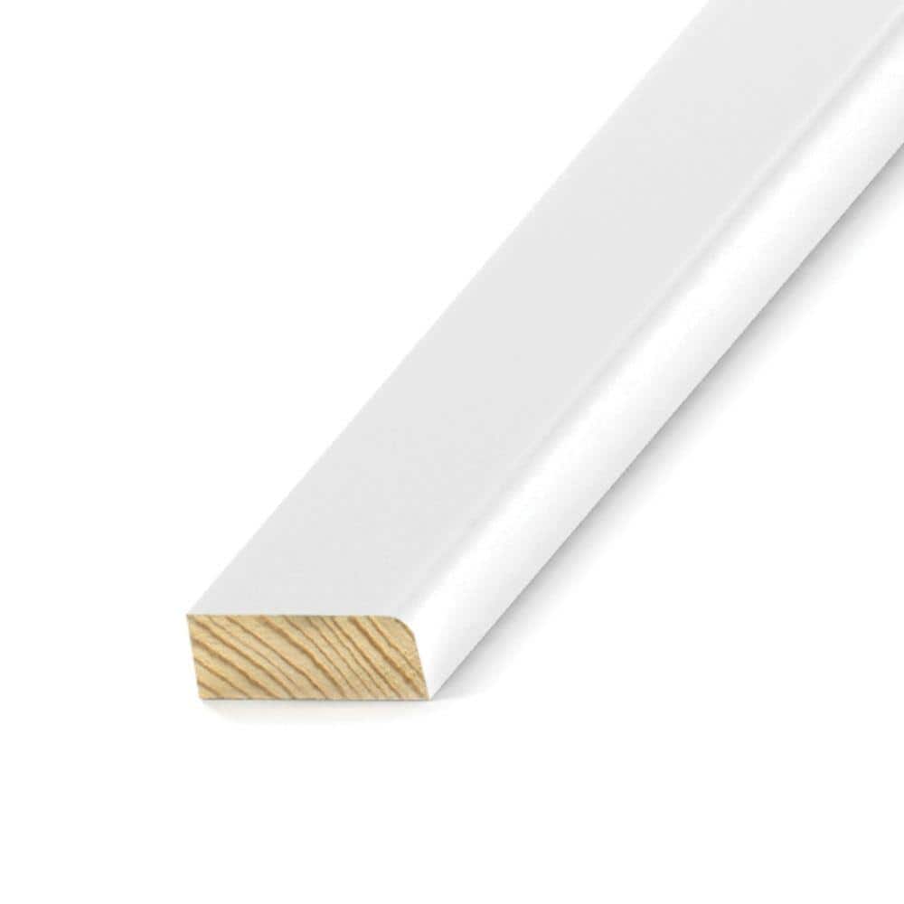 Kelleher Round Edge 3/8 in. x 1-1/4 in. x 3/8 in. Primed Pine Stop Wood Molding
