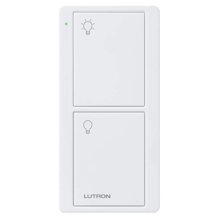 Lutron Pico Smart Remote (2-Button On/Off) for Caseta Smart Switch, White (PJ2-2B-GWH-L01)