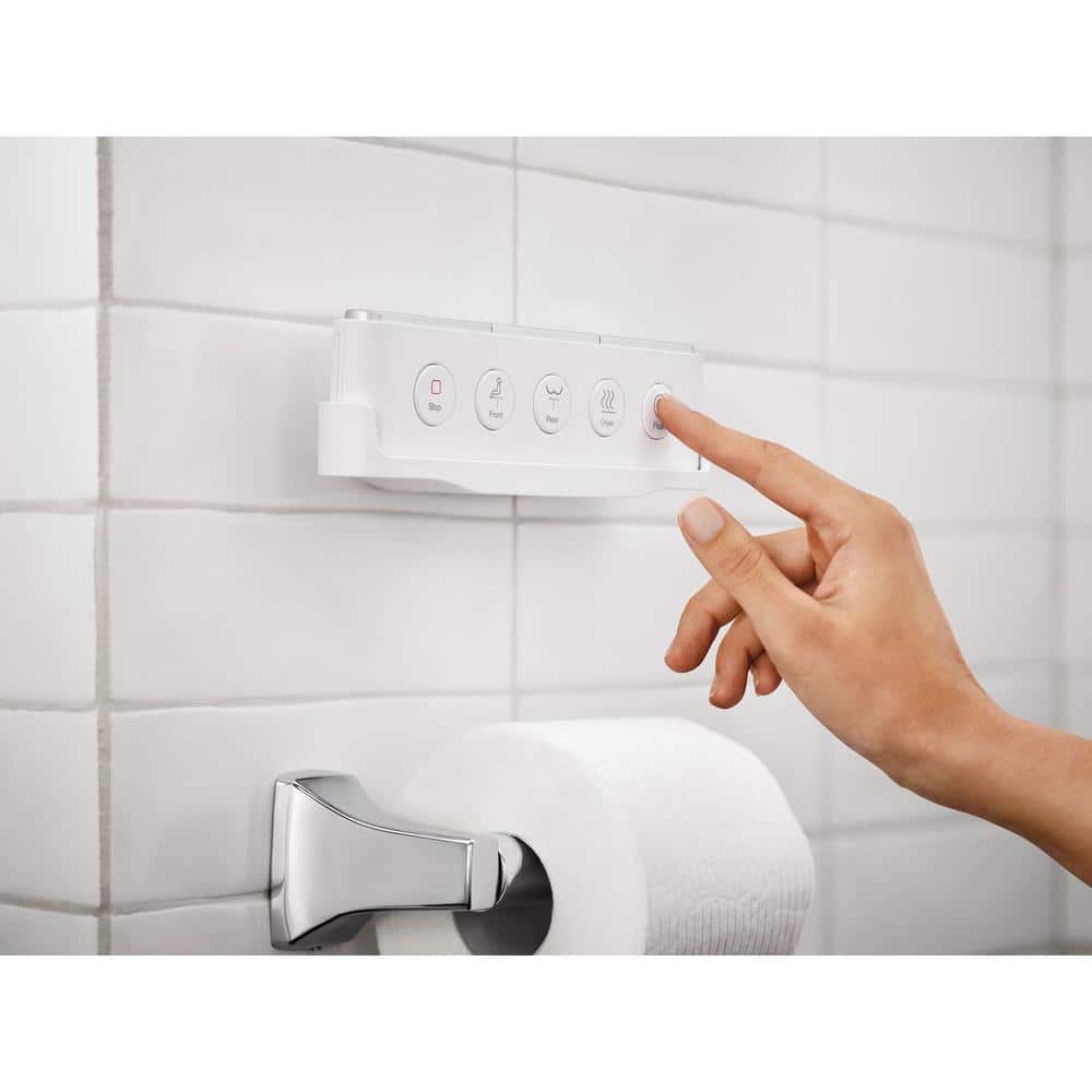 MOEN 5-Series Elongated Bidet Toilet in White with Built-in Cleansing Functions