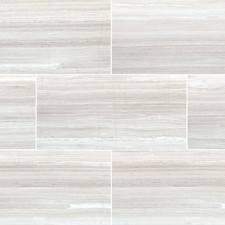 MS International White Oak 12 x 24 Marble Floor and Wall Tile