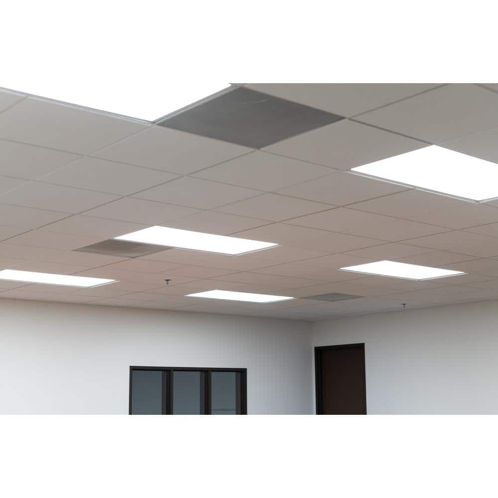 ENERGETIC LIGHTING E2BPL 2 ft. x 4 ft. 5000 Lumens Integrated LED Panel Light, 4000K Cool -Watthite Dimmable 40-Watt Flat Panel (2-Pack)