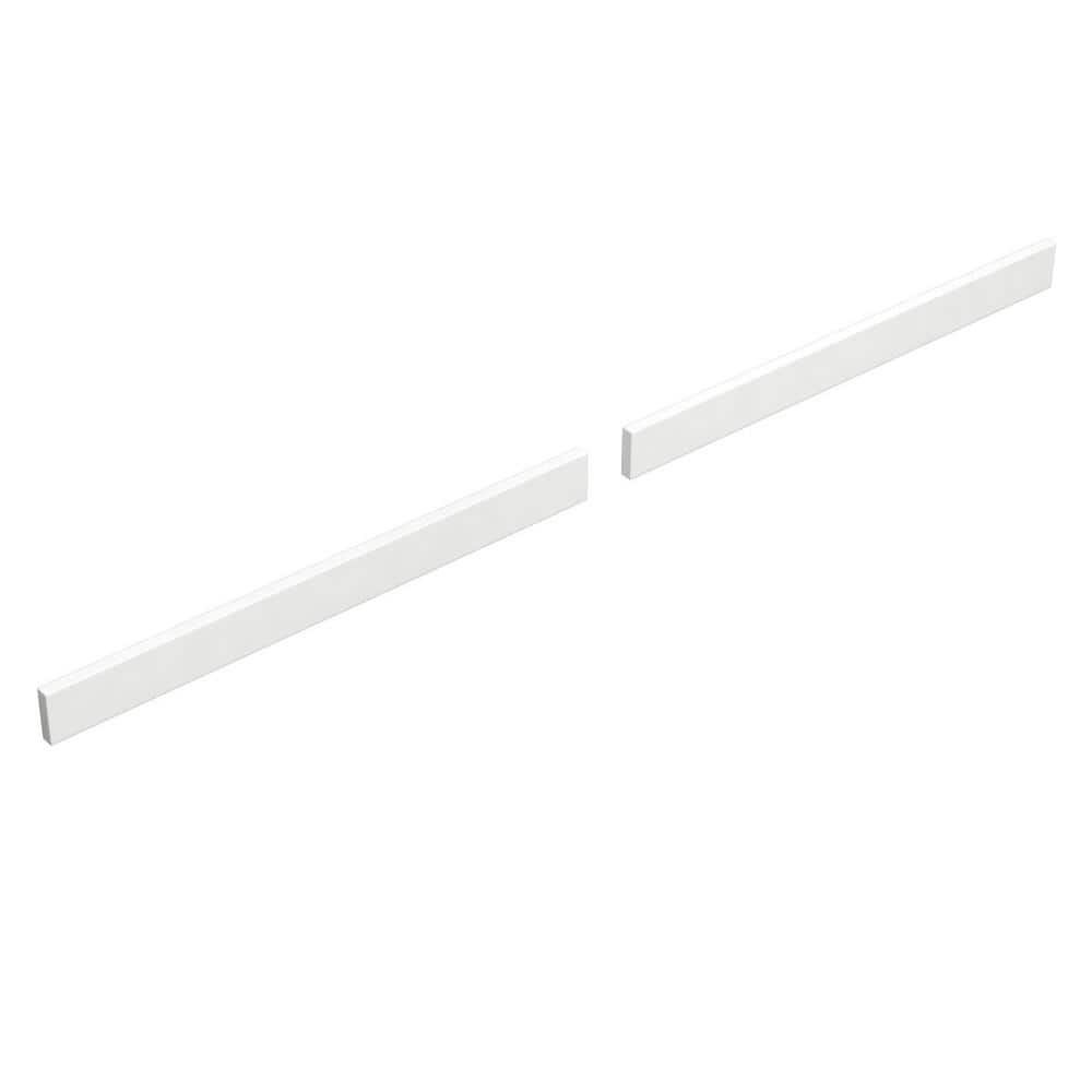 Wyndham Collection 66 in. White Quartz Vanity Backsplash