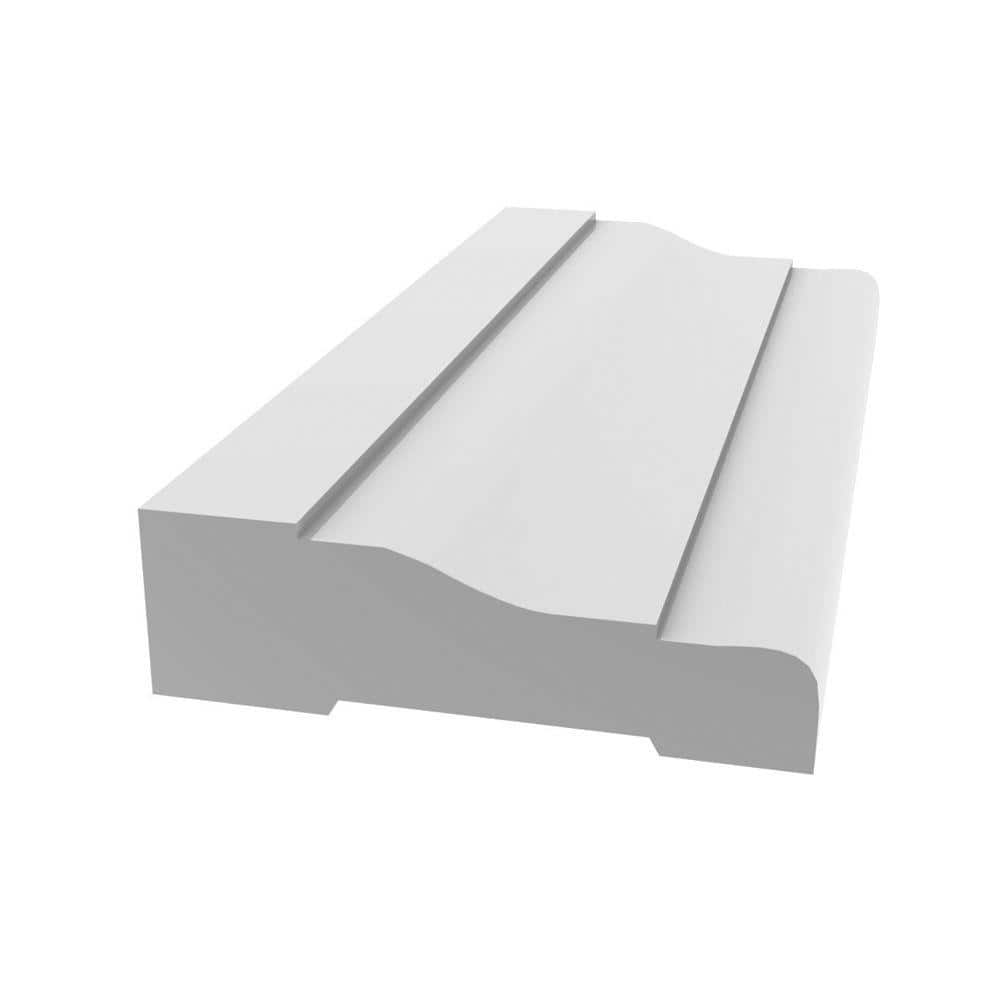 Royal Building Products 2355 11/16 in. x 2 1/4 in. x 96 in. Colonial Primed PVC Casing (1-Piece − 8 Total Linear Feet)