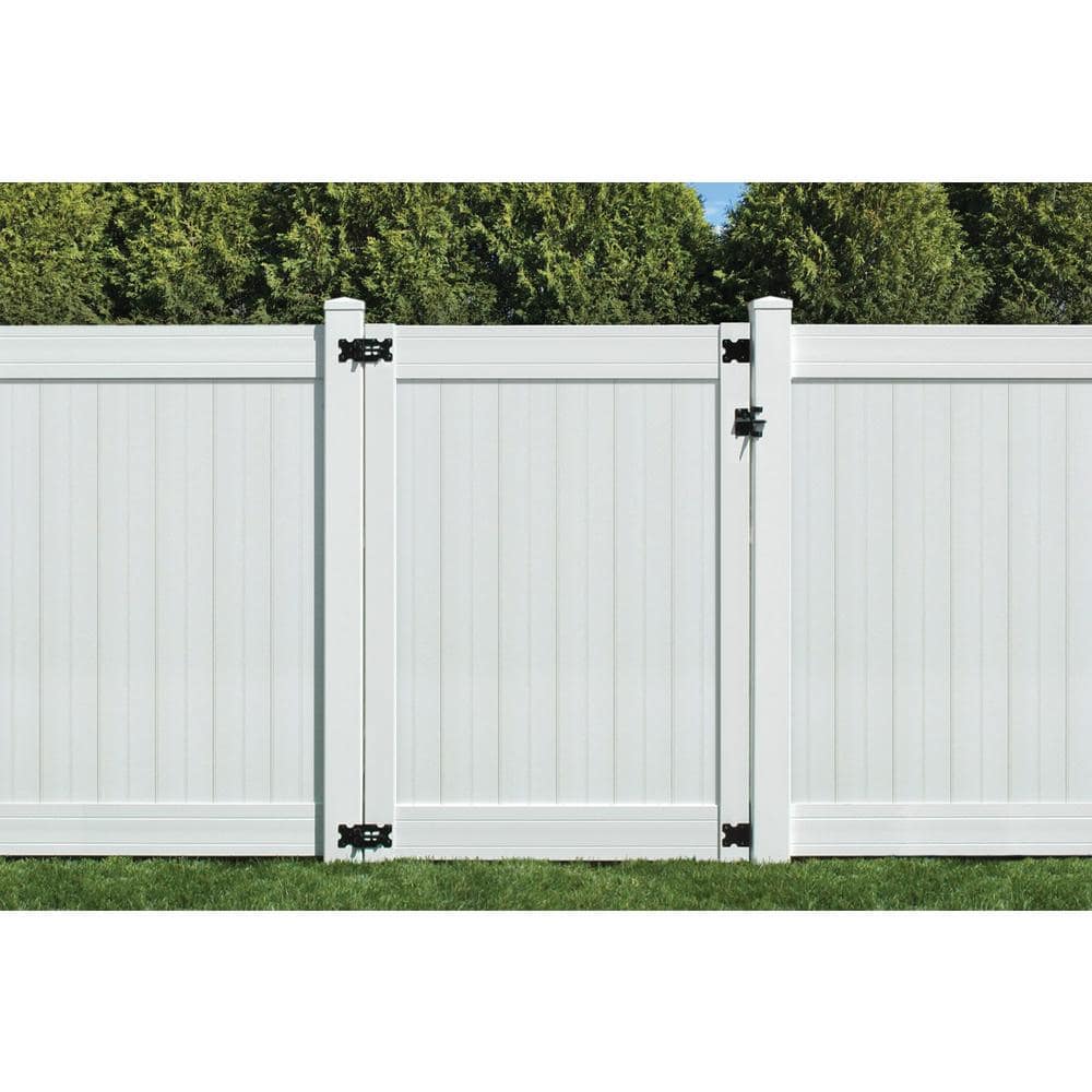 SIXTH AVENUE Wexford 3.5 ft. x 6 ft. White Vinyl Privacy Fence Gate