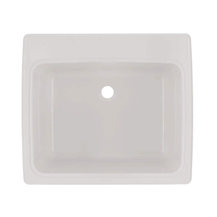 Swan 25 in. x 22 in. x 13.6 in. Solid Surface Undermount Utility Sink in White