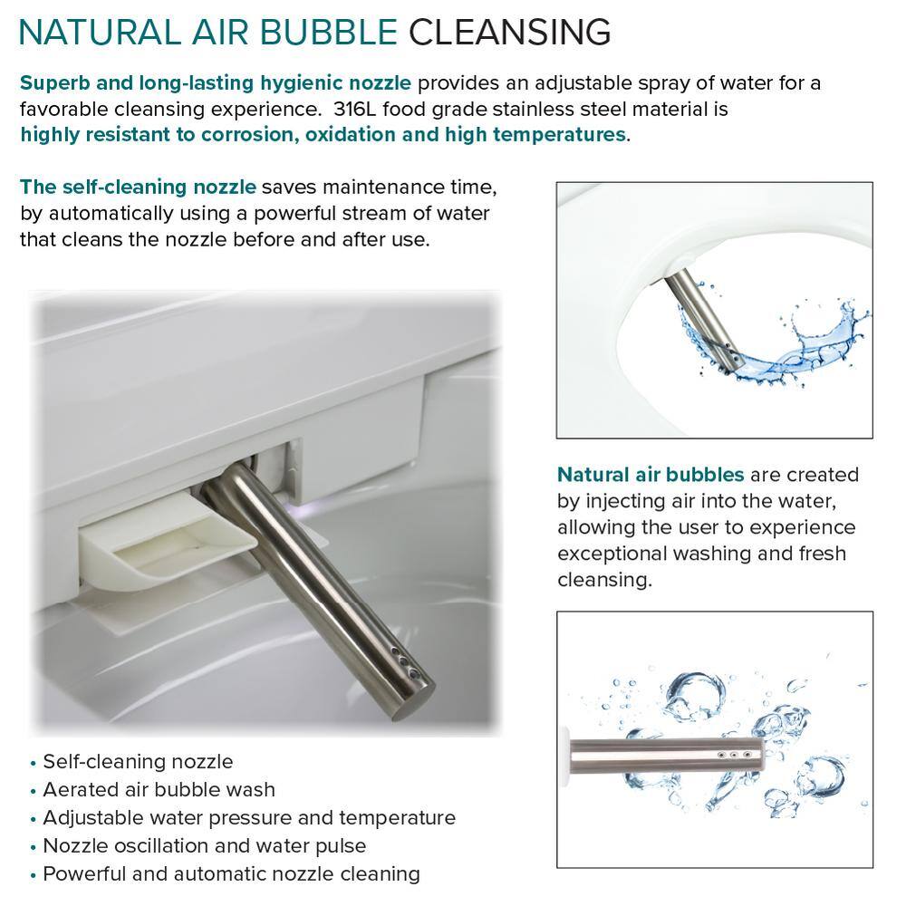 Transolid Rosemary 1-Piece Dual Flush Elongated Smart Toilet Bidet