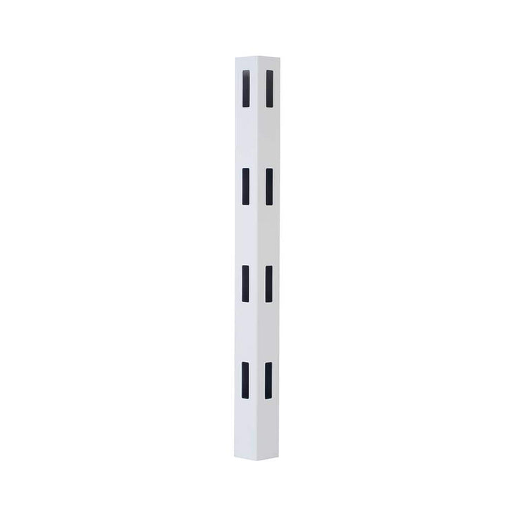 Veranda 5 in. x 5 in. x 8 ft. Vinyl White Ranch 4-Rail Corner Fence Post