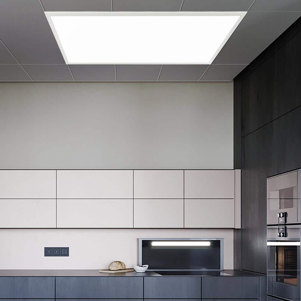 VEVOR LED Panel Light 47.8in. x 23.7in. 6000 Lumens Integrated LED Panel Light Cool White 3500/4000/5000K for Home Office