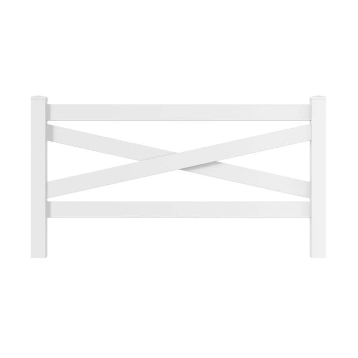 Veranda 1-1/2 in. x 5-1/2 in. x 8 ft. Black Vinyl Ranch Rail