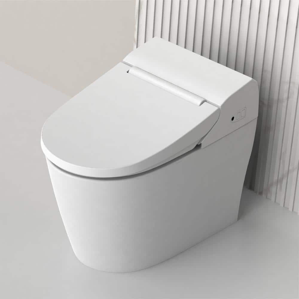 VOVO Stylement Tankless Smart Bidet Toilet in White - UV LED, Auto Flush, Heated Seat