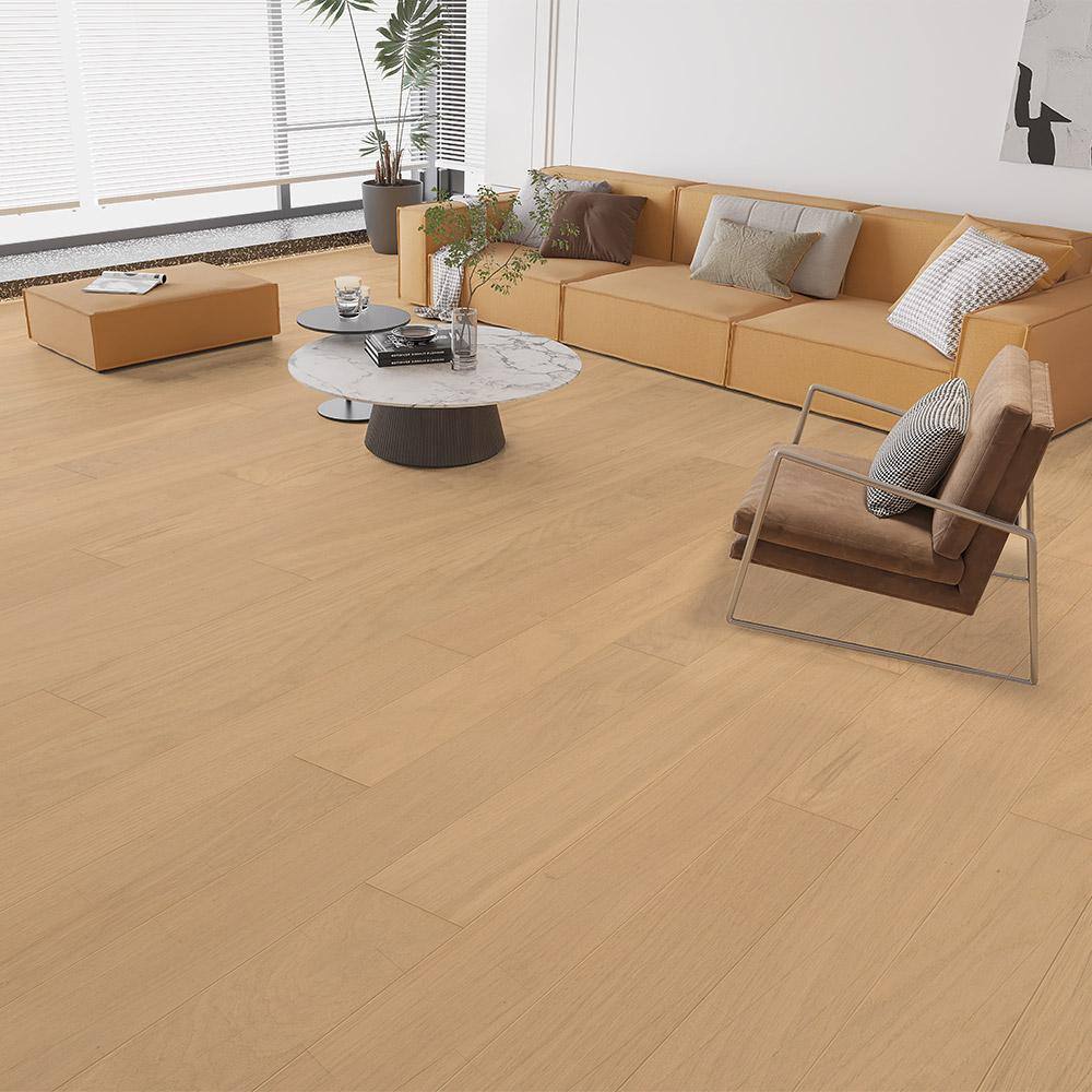 Selkirk White Wash Oak 3/8 in. T x 3 in. W Tongue and Groove Wire Brushed Engineered Hardwood Flooring (35.34 sq.ft./case)