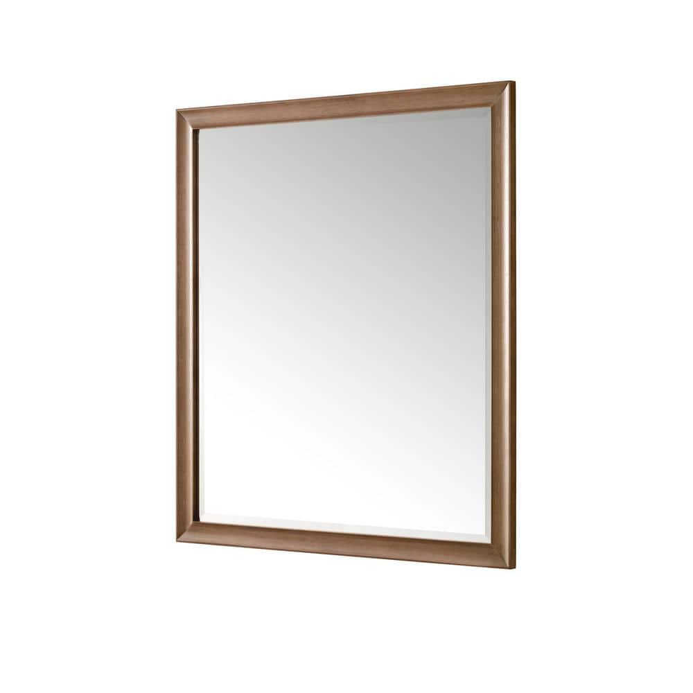 James Martin Vanities Glenbrook 36" x 40" Bathroom Vanity Mirror in White Wash Walnut