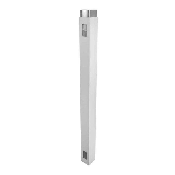 Weatherables 4 in. x 4 in. x 7 ft. Vinyl Fence Gate End Post - Durable & Low Maintenance