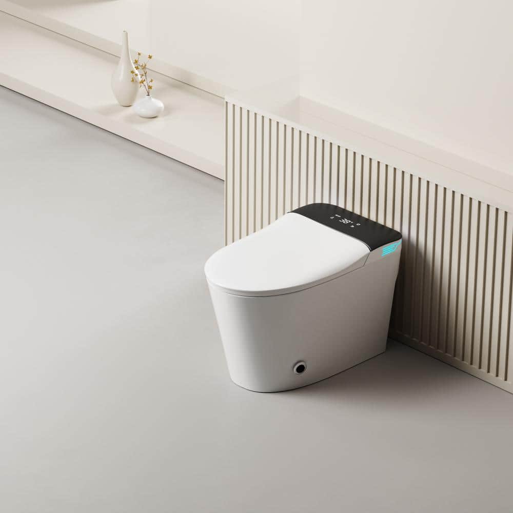 WELLFOR Elongated Smart Bidet Toilet with Voice Control and Bubble Shield