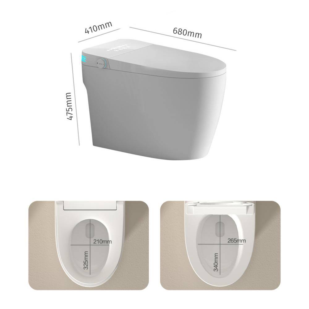 WELLFOR Elongated Smart Bidet Toilet with Voice Control & Heated Seat